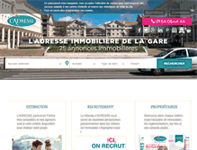 Tablet Screenshot of ladresse-bussy.com